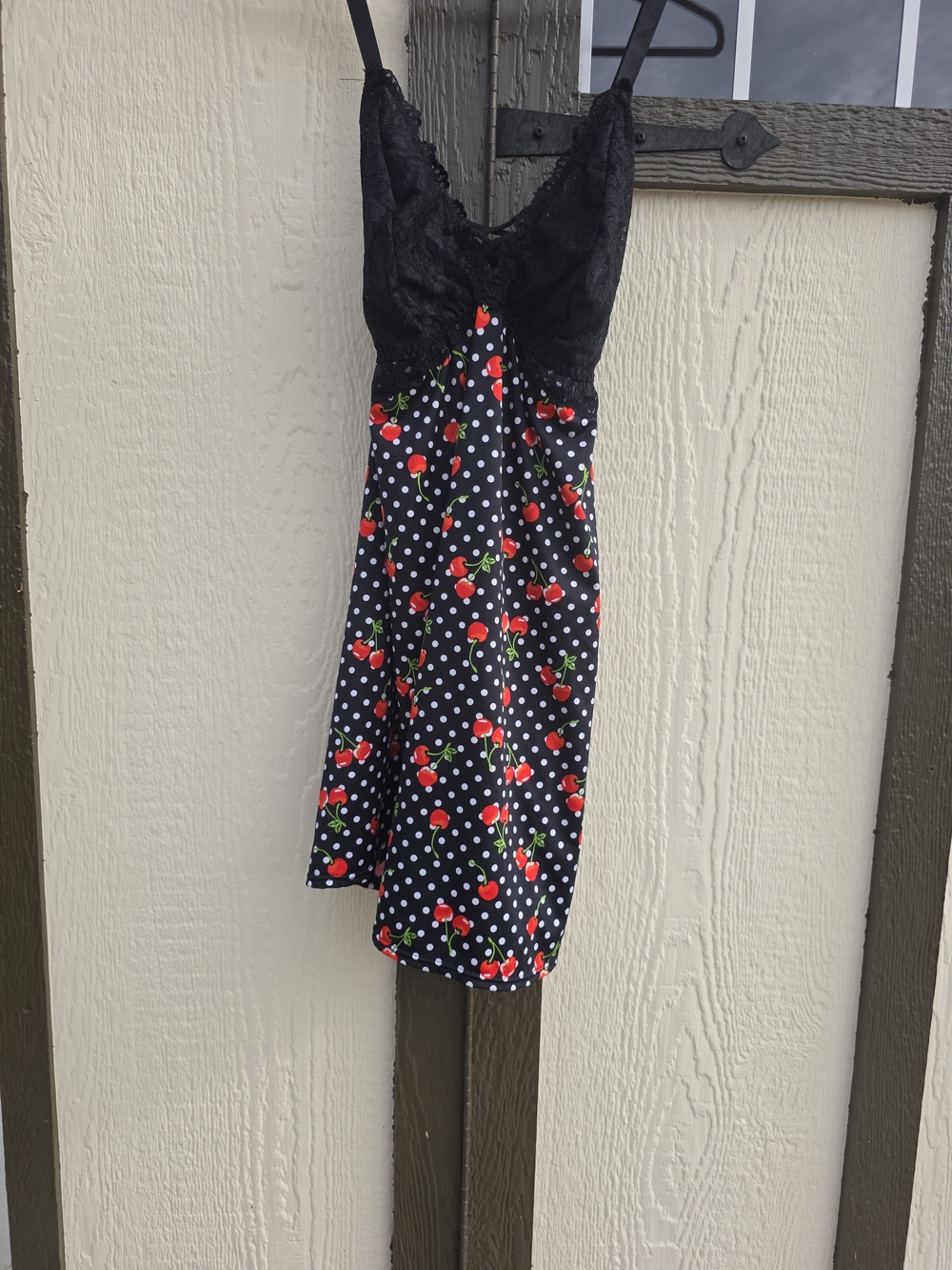 Torrid Retro Cherry Polka Dot Lace Babydoll Sleep Chemise Nightie NWOT 1 / 1X